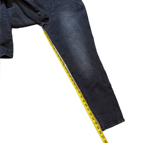 Old Navy Women’s Black Denim Overalls Size 4 Adjustable Straps Pockets - Picture 7 of 10